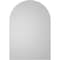 Ekena Millwork Round Top Surface Mount PVC Gable Vent w/ 2"W x 1-1/2"P Brickmould Frame, 18"W x 26"H GVPRT18X2602SN - alternate 3
